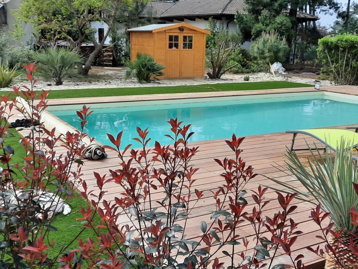 Grande Maison Landaise Avec Piscine Privee, Proche Plage, Pour 8 Personnes A Biscarrosse - Fr-1-319-398 エクステリア 写真